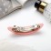Halfish hair clip "Bloss lines" 9.5x2.7 cm, mix