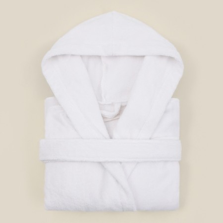 Terry robe with a hood Women's SL Home: Basic "Blanc de Blanc", Rr. M, 100% HL, 420 g/m2-11