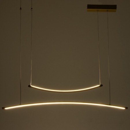 Lamp Bayerlux "Intens" LED 30W 3000k gold 90x25-125 cm-2