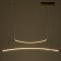 Lamp Bayerlux "Intens" LED 30W 3000k gold 90x25-125 cm