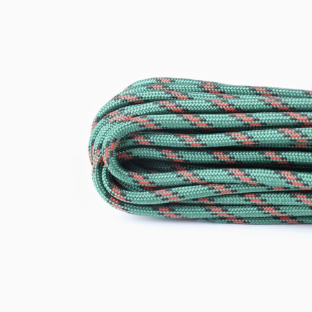 Paracord 550, green with red, D - 4 mm, 10 m-2