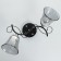 Lisa "Lisa" 2x60W E27 black/chrome 45x18x24cm