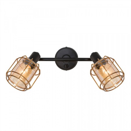 Sconces Citilux "Taverna" CL542622, 34x18 cm, 2x60W, E14, Black Color Black