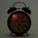 Clock - desktop's alarm clock, discrete move, 11.5 x 16 cm, black