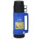 Thermos 1 l, with a glass flask, 2 circles, 13.5 x 32 cm, blue