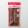 The form for decorations of the share "insects", silicone, 22 × 11.5 × 2 cm, 8 cells, brown color