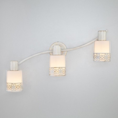 Silvia 3x40W lamp E14 white, gold