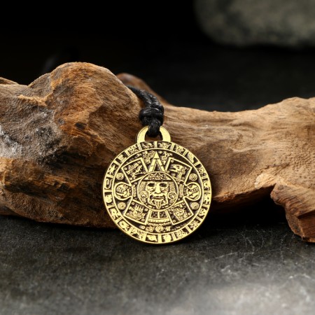 Amulet-traders "Calendar Aztecov No. 12, metallic