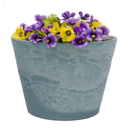 Kashpo for flowers and plants, 30 liter blue stone 41x41x33cm-1