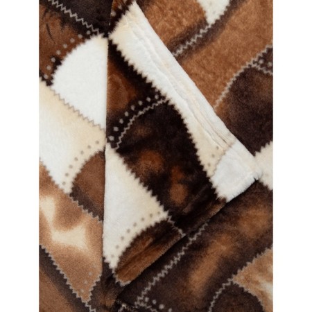 Texrepublic blanket, size 180x200 cm, brown color-6