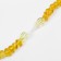 Beads "amber" Processed crumbs, rainbow, 45cm