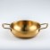 Stear, d = 20 cm, h = 6, thickness 1 mm, 201 steel, gold color