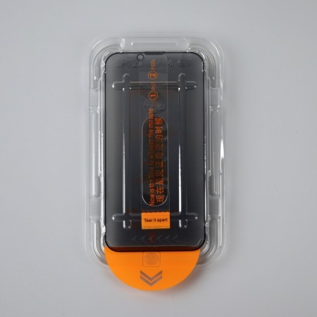 Protective glass for the iPhone 13/13 Pro/14, Antishpion, installation frame, 9H, 0.33 mm-1