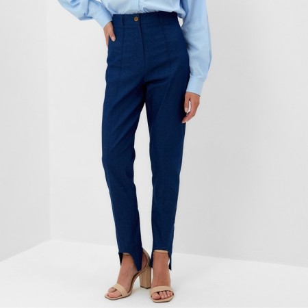 Pants women's jeans minku: jeans collection color Blue, size 44-6