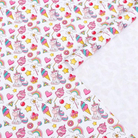 A set of craft paper with the seal "Unicorns", 3 sheets, 70 x 100 cm-5