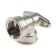 Aqualink corner, 1/2 ", internal thread, with a wall mount, nickel -plated brass