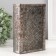 Safe-book wood to the leatherette "patterns" embossing, under metal 17x11x5 cm