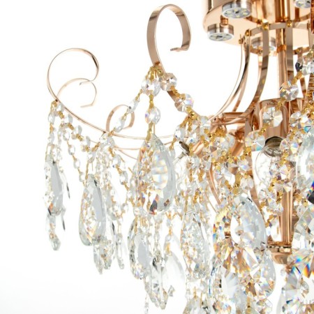 Chandelier 6x60W E27 +LED PDD Gold 56x56x47cm SVK-5