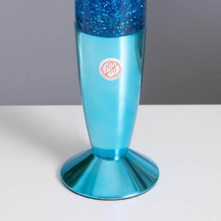 Lava-lamp "Rocket" 1x30W E14-R39 (sparkles) blue 8x8x34cm-3