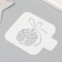Plastic stencil "New Year's ball", size 9x9 cm