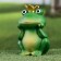 Garden figure "Princess Frog" 9x18x17cm