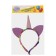 Carnival rim "unicorn", with a pigtail, pink color