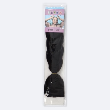 Zumba Kanecalon is monophonic, corrugated, 60 cm, 100 g, chocolate color (#AY4)-7