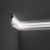 Plastic white plinth under LED tape 100x20x2000mm