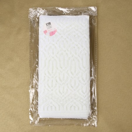 Lace elastic fabric, 185 mm × 2.7 ± 0.5 m, white color-3