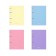 A notebook on rings A5, 80 sheets in the Erichkrause "Pastel", plastic cover, OFSET BOLK, 100%whiteness, mix