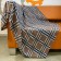 Dandy blanket, size 120x150, blue-beige color, fleece 160 g/m, polyester 100%