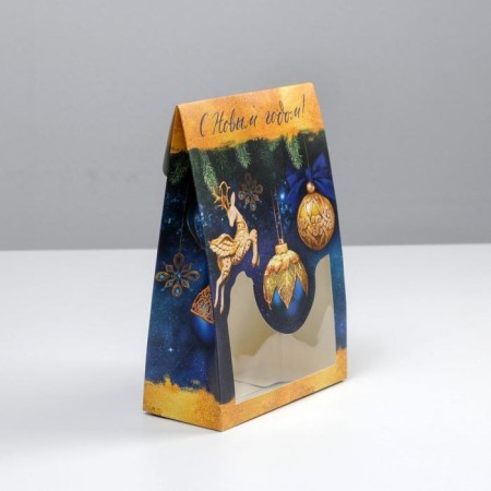 Folding box "Gold", 15 x 7 x 22 cm, new year-2