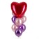 A set of balloons "Fuchsia", foil, latex, 9 pcs.