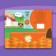 Cardboard book with Velcro "Smart Velcro", Cheburashka