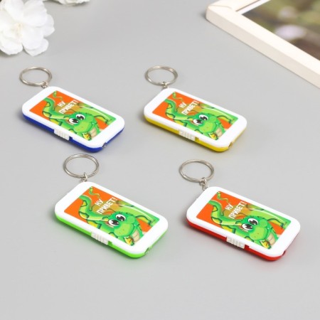 A flashlight on the ring "Snake - Well, hello!" 6.5x3.5x1 cm