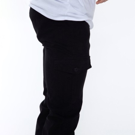 Joggers male, black color, size 40 (58)-3