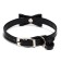 Collar "radiance" with bead and bell, 29 x 1 cm, Osh 21-26, black