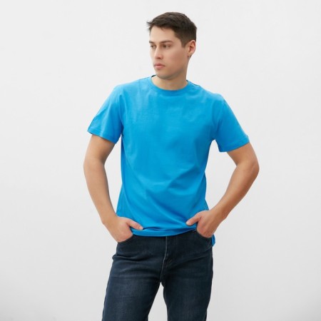 Male T -shirt, turquoise color, size 52
