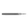 Tundra file, flat, steel U10, without a handle, No. 2, 150 mm
