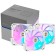 Fans for the ALSEYEE I12W-K3 White 3x120mm housing
