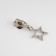 Automatic castle for lightning "Spiral", No. 5, decorative, 10 pcs, Nickel color
