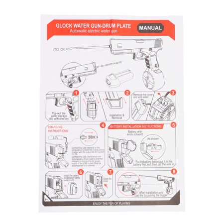 Glock Automatic Automatic Pistol, works from the battery, 23 cm-13