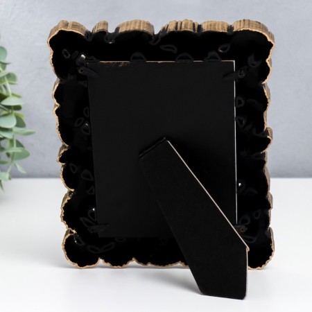 Photo frame plastic 13x18 cm "Leaves-faith" dark gold 22.5x17 cm-3