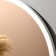 Wall mirror in a round case made of metal, d = 60, white ruby