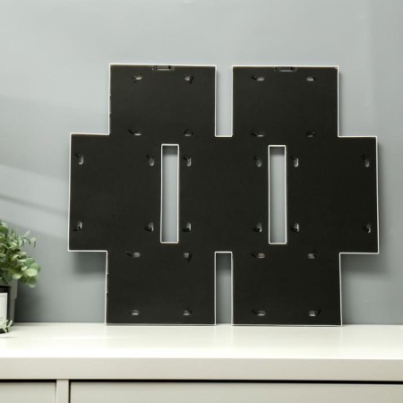Photo frame plastic in 7 photos 10x15, 13x18 cm "Collage" white 57x49.5x2.5 cm-2
