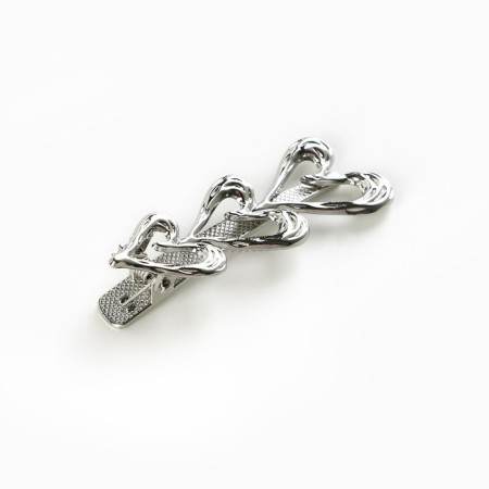 Hair hairpin Magic silver, 5.5 x 2 cm-2
