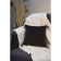 Pillowcase "Jasmine", size 45x45 cm, color anthracite