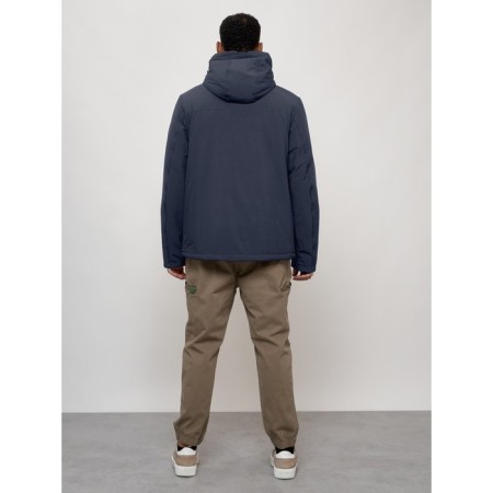 Sports male jacket, size 52, dark blue color-12