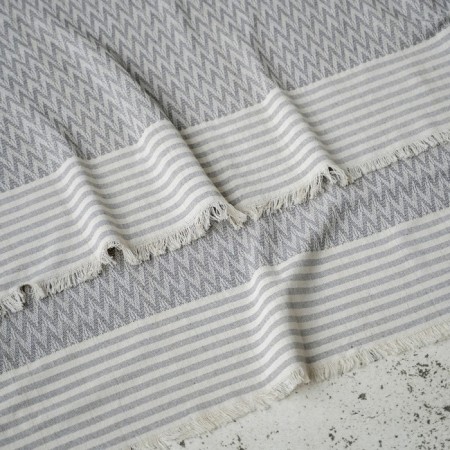 Plaid "Ulu", size 170x200 cm, color gray color-2