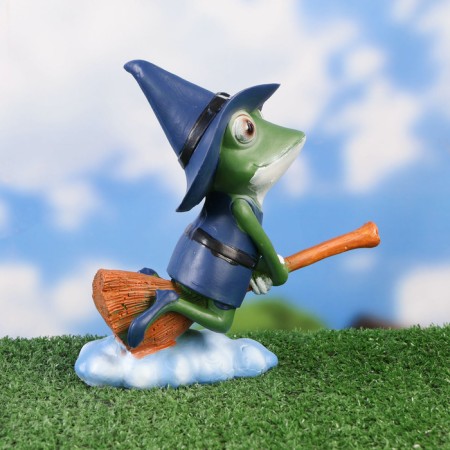 Garden figure "Witch Frog" 22x22x7cm-3
